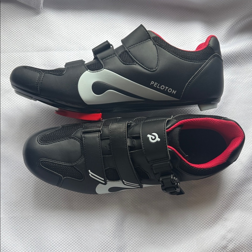Men’s Peloton Black and Red Cycling Shoes - Size 47